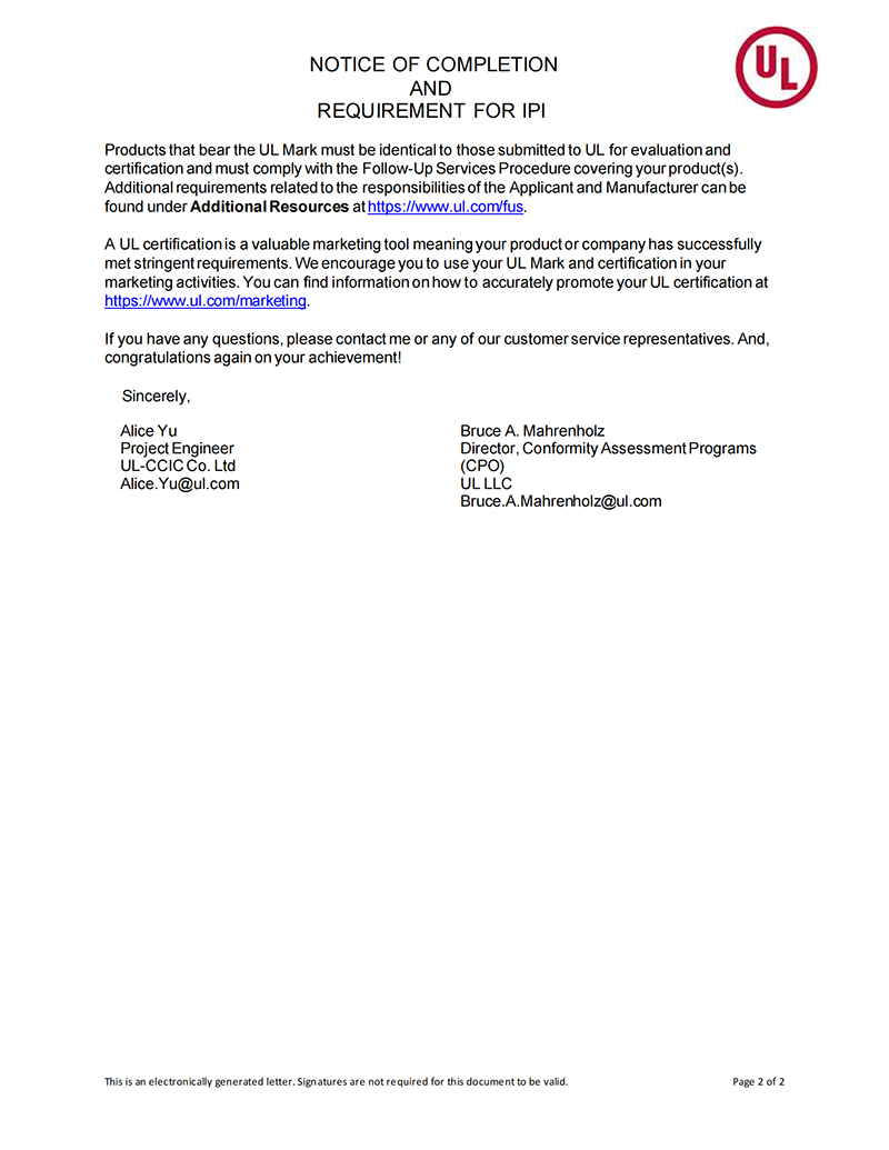 热烈祝贺诺丰NFION导热硅胶通过美国UL认证 热烈祝贺诺丰NFION导热硅胶通过美国UL认证