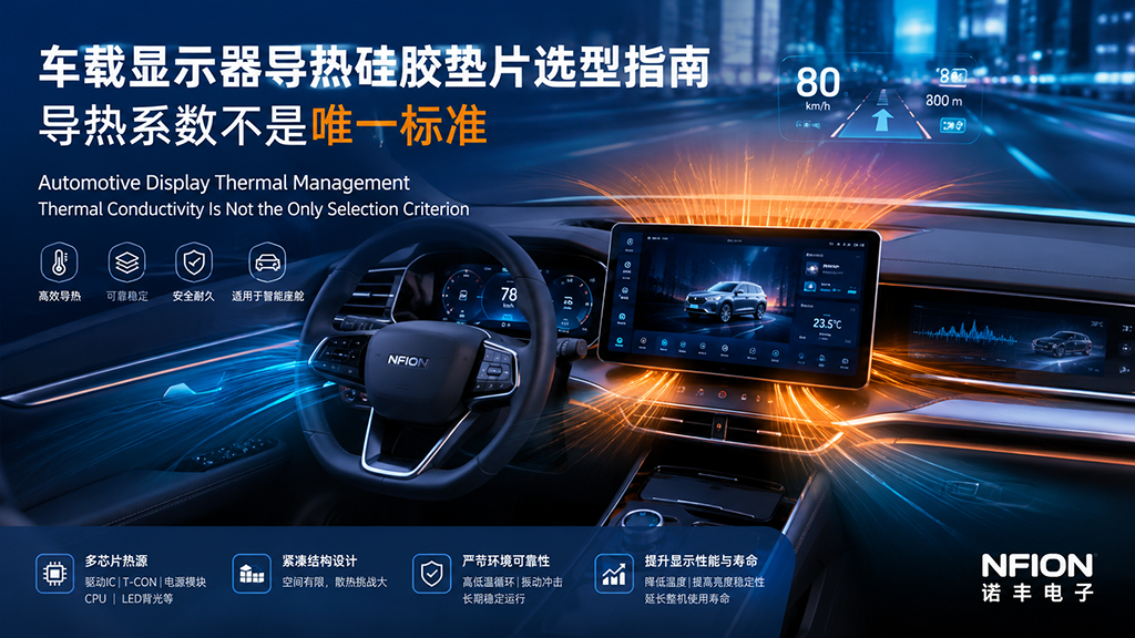 车载显示器导热硅胶垫片选型指南:导热系数不是唯一标准 车载显示器导热硅胶垫片选型指南:导热系数不是唯一标准