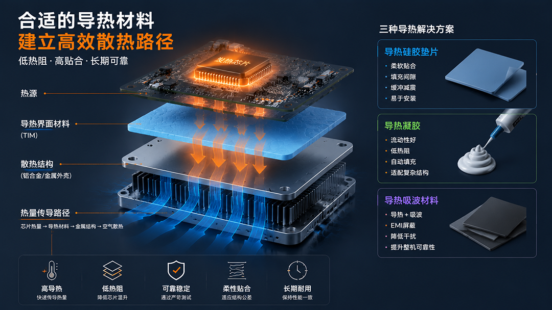 导热材料如何建立高效散热路径 导热材料如何建立高效散热路径