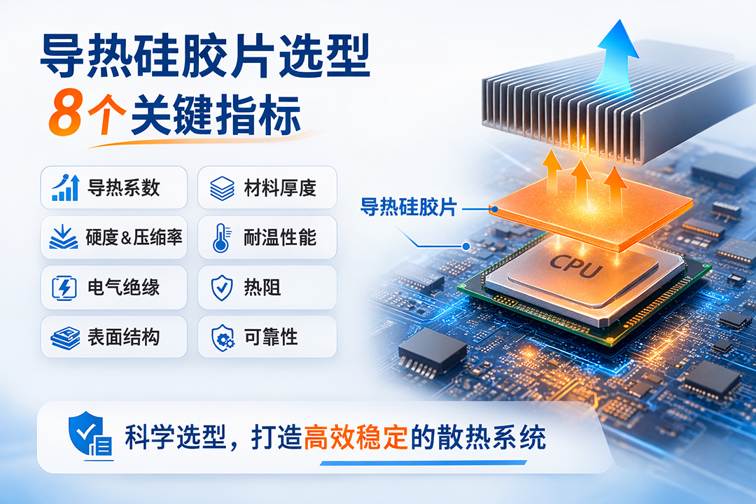 导热硅胶片选型8个关键指标