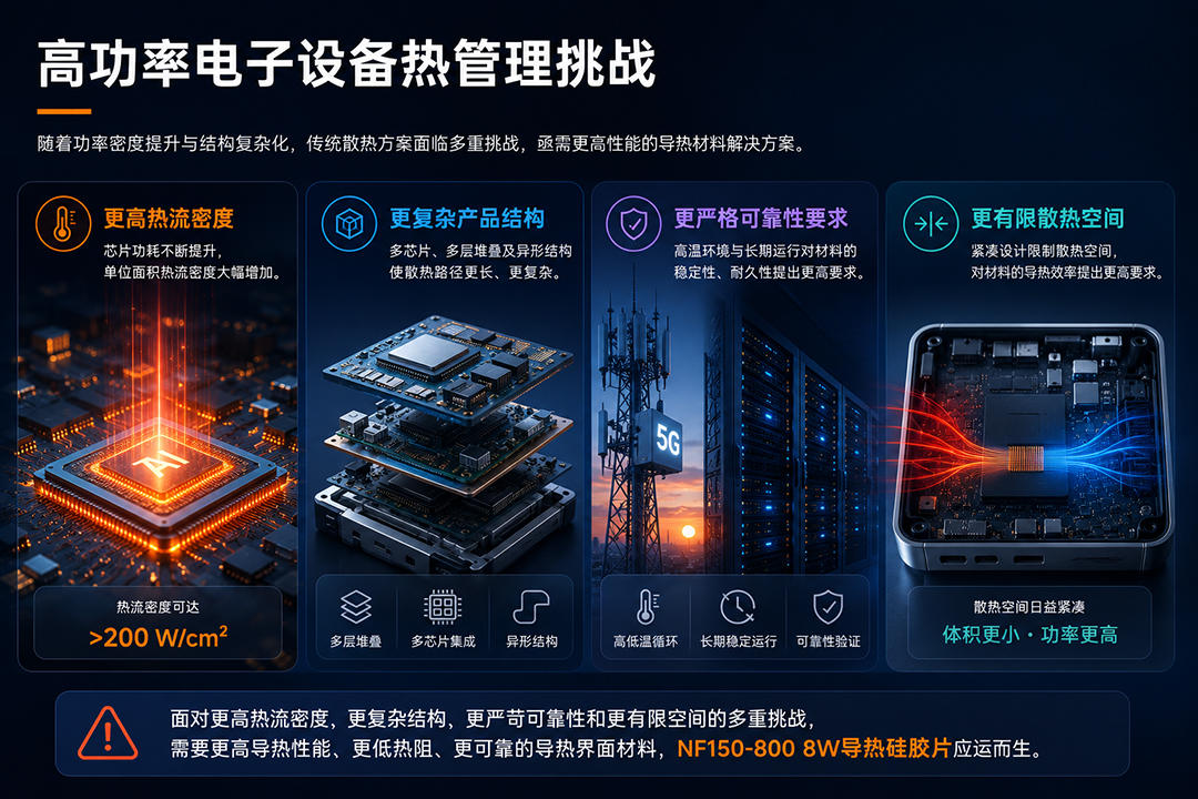 高功率电子设备热管理挑战
